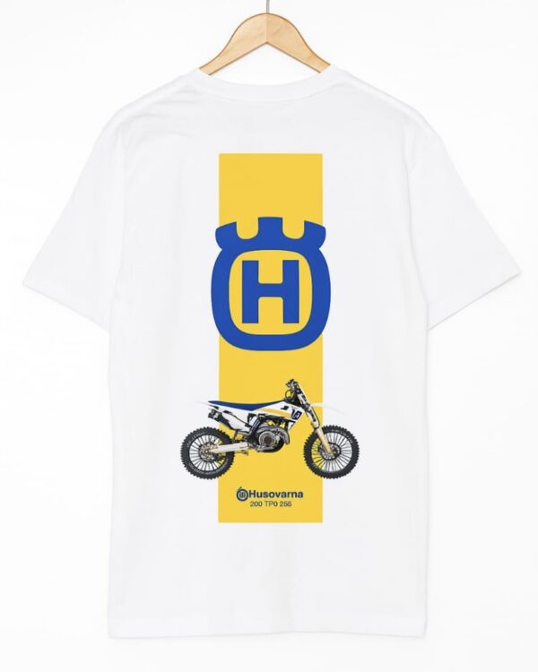 Blue Husqvarna logo print - Image 2