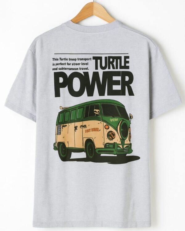 POWER Drop Shoulder Tee – Retro Van Edition - Image 2