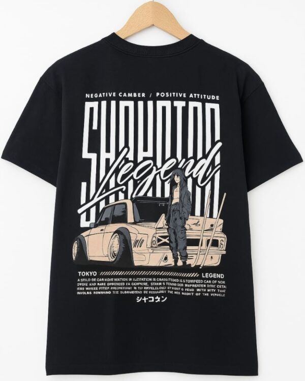 Tokyo Streetwear with Anime & Car Graphic - Image 4